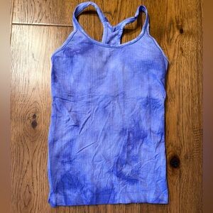 Lululemon Ebb to Street Purple Tie-Dye Tank Top Size 6